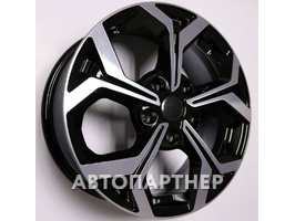 Khomen Wheels KHW1606 (Kaptur) 6.5x16 5x114.3 ET50 66.1 Black-FP